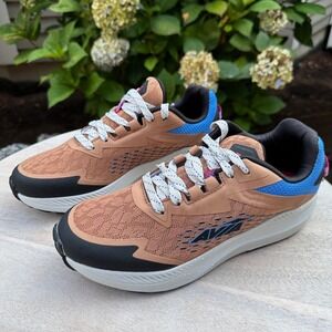 Avia Avi-Storm Mens Mesh Running Sneakers Tan Blue Black Low Top Trainers